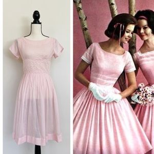Vintage 60s Pink Party Dress